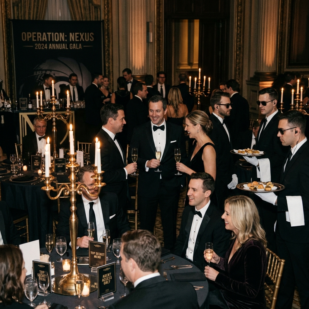 Bond stiliaus gala vakaras